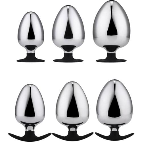 Huge Metal Smooth Coke Size Anal Plug Anus Dilator Big Butt Plug Prostate Stimulation Orgasm SM Adult Sex Toys For Women Man Gay