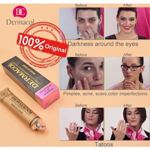 Dermacol Makeup Cover Authentic 100% 30g Primer Concealer Base Professional Face Dermacol Makeup Foundation Contour Palette 2019