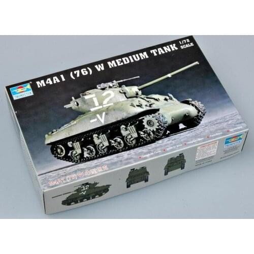 Trumpeter 1/72 07222 M4A1（76）W Medium Tank