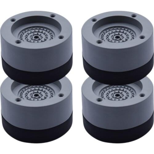 4 Pcs/Set Anti-Vibration Pads Rubber Noise Reduction Vibration Anti-Walk Foot Mount for Washer and Dryer Adjustable Height Washi