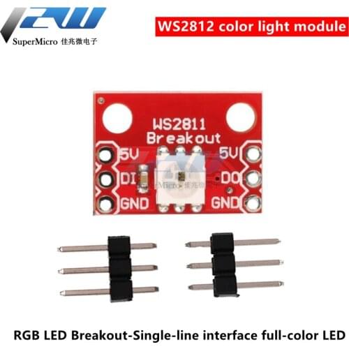 RGB LED Breakout-WS2812 color lamp module single-line interface full-color LED