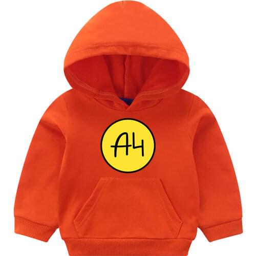 А4 мерч Logo Childrens Hoodie Boy Girl Sweatshirt Tops Merch A4 Kids Clothes Coat 2021 New Casual Toddler Child Sportswear
