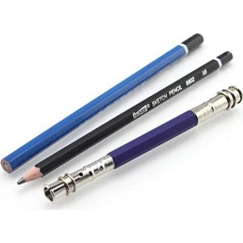 Adjustable Dual Head Pencil Extender Holder Sketch School Office Art Write Tool Pencil Lengthener Lengthening Tool 1pcs