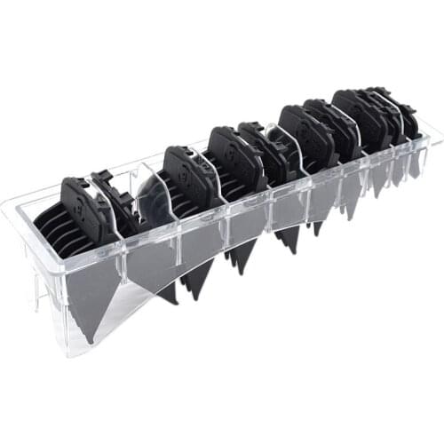 10Pcs Hair Clipper Cutting Guide Comb Guards Trimmers Wet and Dry Use Limit Comb Tools Kit 1.5-25mm for WAHL