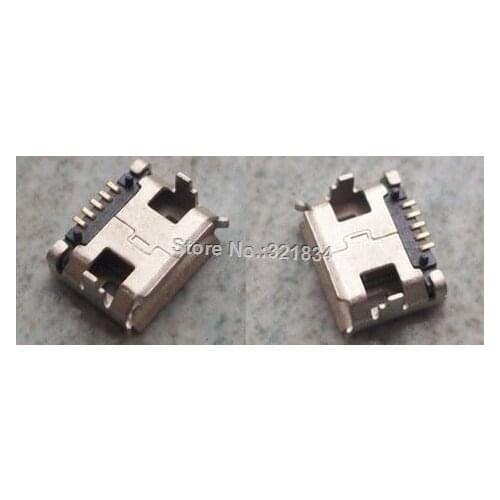 100pcs/lot micro 5pin usb connector 7.2mm feet distance for mobile repair parts