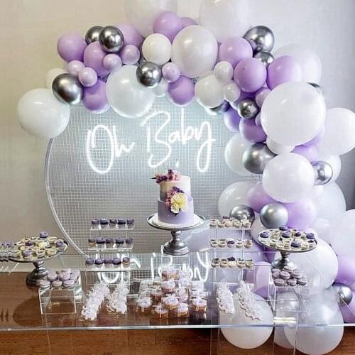 103Pcs Balloon Garland Arch Kit Purple Balloons for Birthday Wedding Baby Shower Anniversary Party Decor