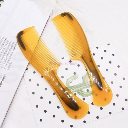 DHL 2000pcs Horn Comb Handle Hairdressing Salon Antistatic Plastic Hair brushes & Combs