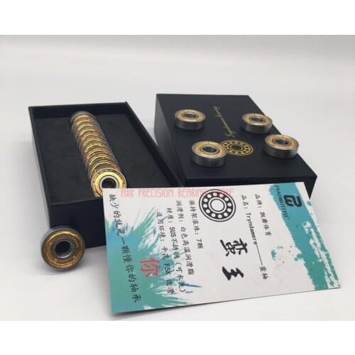 2021 New S608 608z 608 Plating Gold Color Steel Ball Roller Bearing Anti-rust Waterproof High Speed 8x22x7mm Deep Groove 608zz