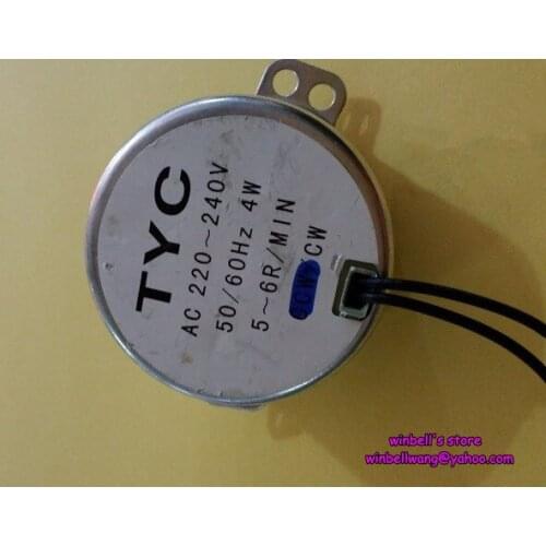 50mm 50TYC 220V 4W permanent magnet synchronous motor micro fan motor 5~6RPM AC motor ,shaft diameter 5mm