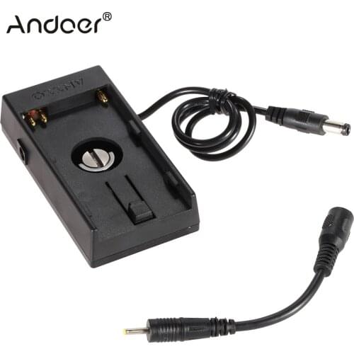 Andoer ABS& Metal DV Camera Battery Mount Power Plate for BlackMagic BMCC 4K BMPCC Camera Power Supply for Sony BP-U60/U30