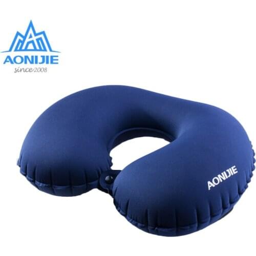 AONIJIE Camping Mat Portable U Shape Inflatable Pillow Sleeping Gear Travel Cushion Soft Neck Protective HeadRest Plane Pillow