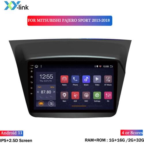 Car Multimedia Player 9 Inch Android 8.1 Radio For Mitsubishi Pajero Sport 2013-2018 GPS Navigation Stereo No 2 Din Dvd Camera