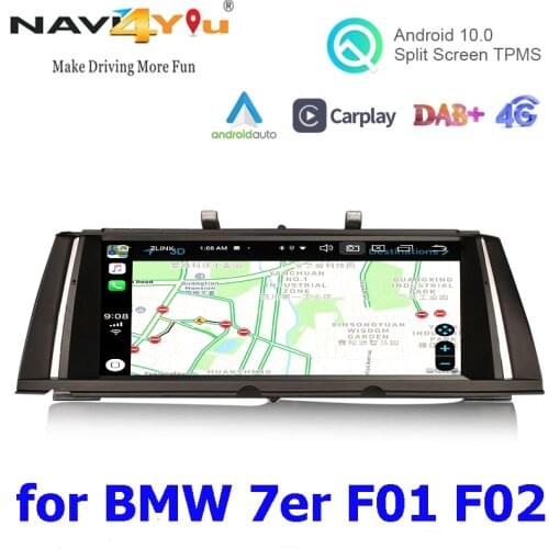 10.25" IPS PX5 Android10.0 Octa-core 2G+32G Car Multimedia GPS Apple Carplay Auto DAB Stereo for BMW 7 Series F01/F02 CIC NBT