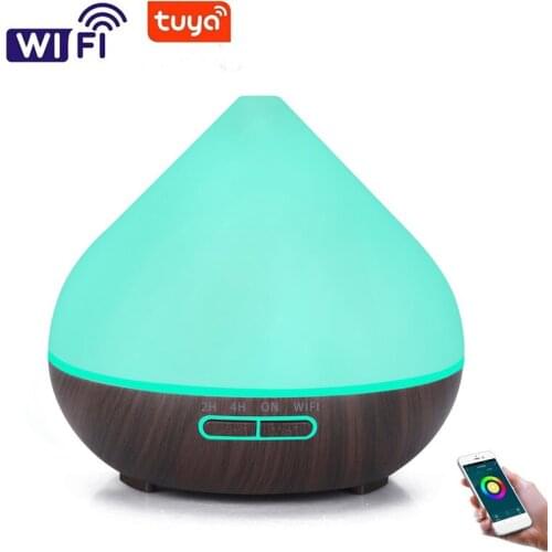 Shipping free 400ml TUYA app aroma diffuser ultrasonic oil humidifier mist machine
