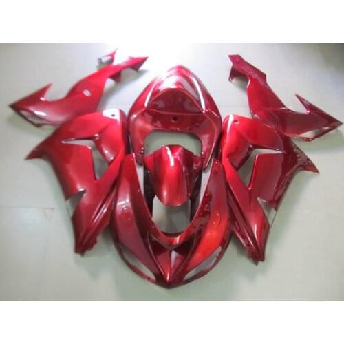 Free Customize Fairing kits for Kawasaki ZX10R 2006 2007 all red NINJA ZX 10R 06 07 ABS bodywork fairings set YH9