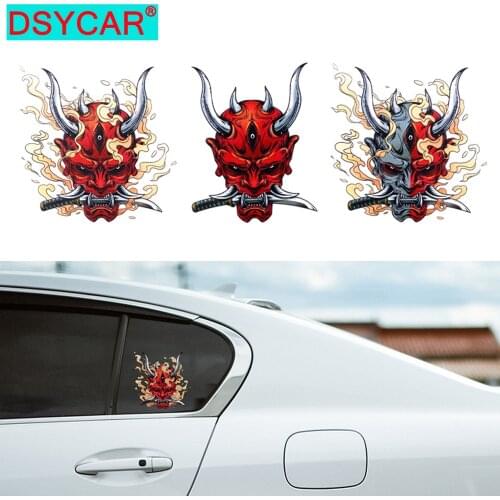 DSYCAR 1Pcs Japan Warrior Car Sticker Decal Waterproof Stickers for Car Window Bumper Laptop Motorcycle