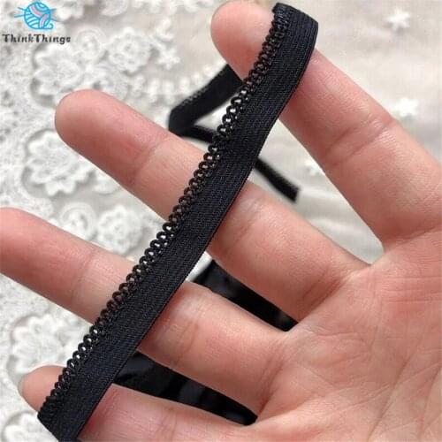 ThinkThings 10 Meters High Qualtiy 1cm Width Skin Stretchy Lace Trim Craft Garment Accessories Elastic Lace Fabric for Sewing