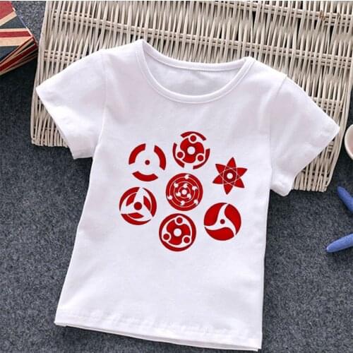 Bandai Boys Naruto T Shirt for Infant Kids Boy Girls T-Shirts 1-10 Years Cartoon Print Baby Clothes Toddler Children Clothing
