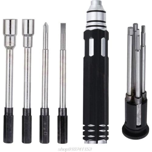 Pocket 8 in 1 Screwdriver Hobby Tools Kit for RC Car Drone Plane Hex Spanner Socket Hexagon H1.5 H2.0 H2.5 H3.0 D18 20 Dropship