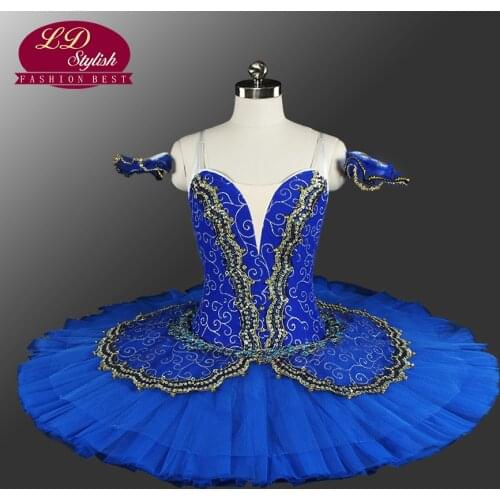 Classical Pancake Ballet Tutu Professional Princess Florina Professional Ballet Tutu Blue Professioanl Adult Ballet Tutus LD0014