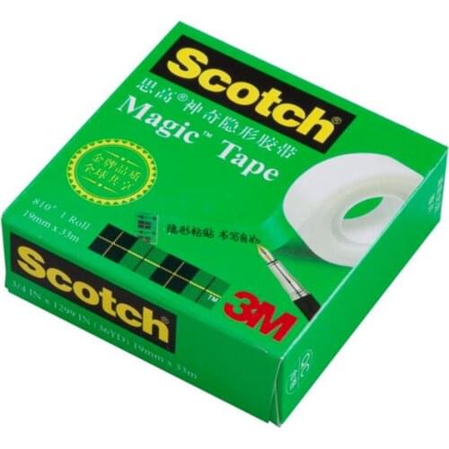10 pack 3M Scotch 810 Magic tape invisable Adhesive Tape Office Supplies 3M tape 3/4in 19mm*33m