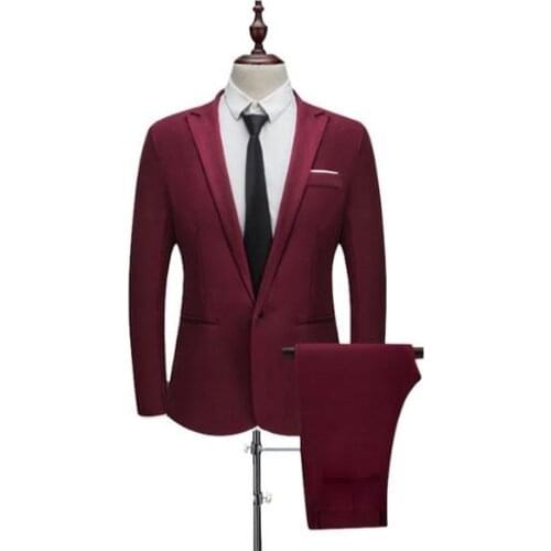 A Set Mens Suit Formal Thin Lapel Bridegroom Wedding Banquet Prom Suits Male Blazers Slim Fit Suits Business Suits Plus Size