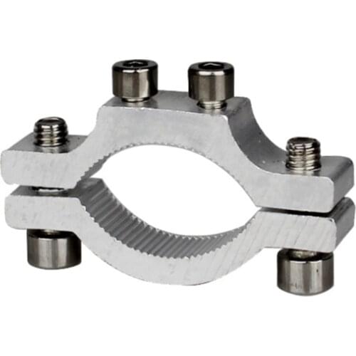 Motorcycle E-Bike Headlight Spotlight Mount Fixed Clamp Bracket Clip 1.8cm-2.5cm Aluminum Silver Motorcycle Accessories