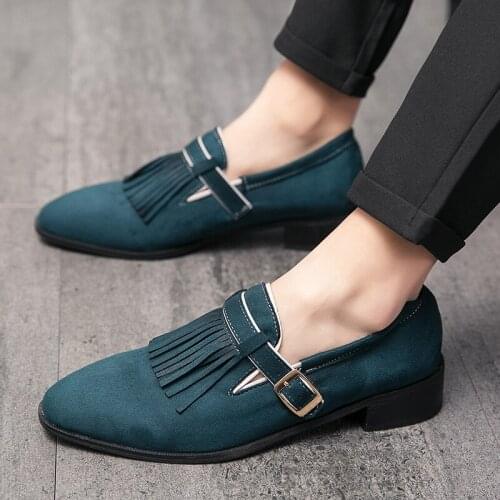 Men Dress Shoes Italian Style Casual Shoes Big Size Office Footwear High Quality Tassel Comfy Men Business Shoes Brand Men Shoes
