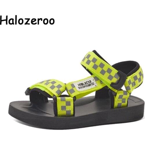 2021 New Summer Kids Beach Sandals Children Brand Green Shoes Baby Girls Casual Sandalias Boys Mesh Fashion Flats Soft Sandals