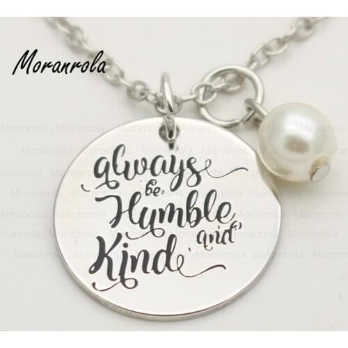 New arried " Always be humble and kind "Copper silver necklace &Keychain ,charm, Inspirational Jewelry Bible verse jewelry