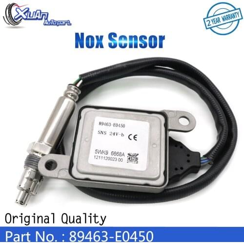 XUAN New Nitrogen Oxide Oxygen Nox Sensor 89463-E0450 5WK96668A for Toyota Hino Truck 5WK9 6668A 89463E0450