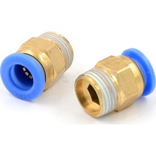 PC Pneumatic Quick Threaded through the Head PC6-M5 PC6-01 Copper Pick up Head PC8-02 PC10-03 PC12-04