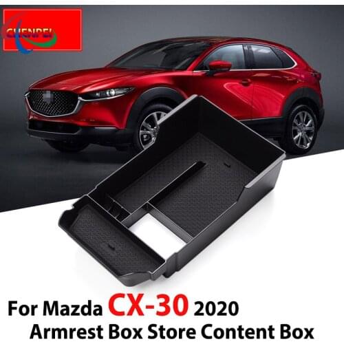 For Mazda CX-30 Armrest Box Storage Box Modified Central Storage Box Compartment Box Decoration Car Accessories