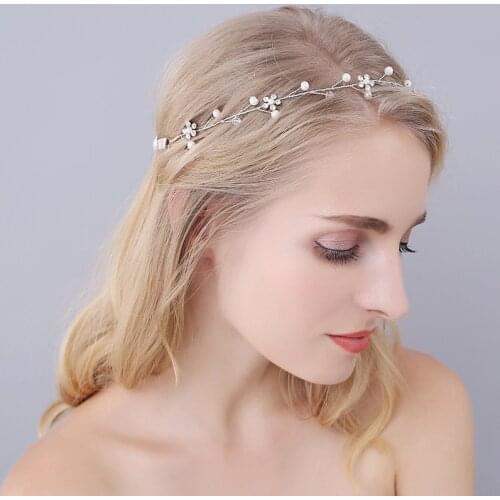 Super plum rhinestone bridal headband hairband minimalist bridesmaid headdress jewelry wedding hair accessories wholesale