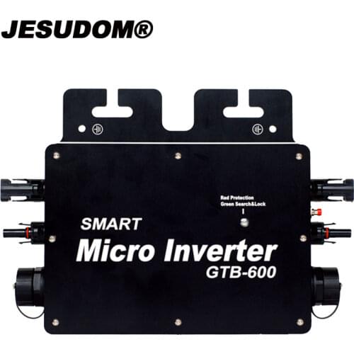 Micro 600W Solar Grid Tie Inverter IP65 MPPT Inverter Pure Sine Wave Output Micro Solar Converter DC to AC with AC Power Cable