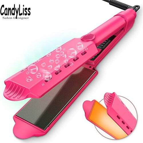 Professional Electronic Straightening Irons Electric Hair Straightener Flat Iron Fast Warm Up Styling Tools