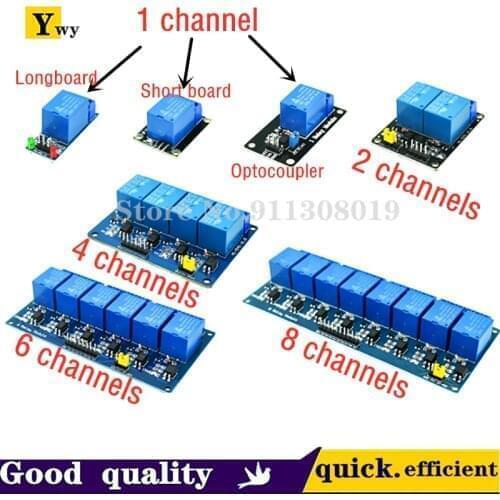 24V relay 1/2/4/6/8/16 relay module 8 channels, with optocoupler relay output 1 2 4 6 relay module 8 channels Low level trigger
