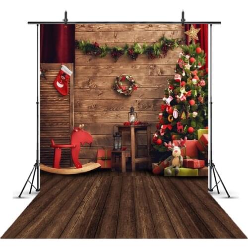 Christmas background for photography wood floor children portrait backdrop for photo booth studio Merry Christmas backgrounds
