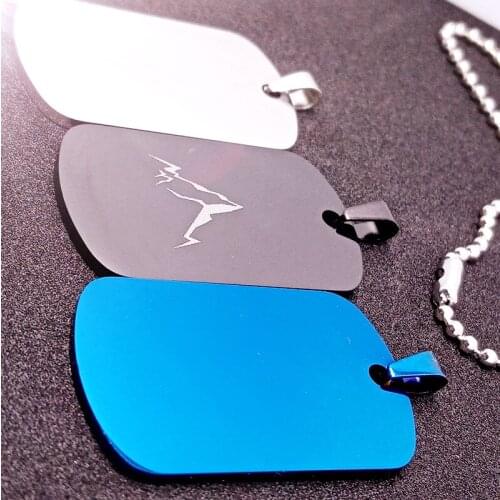 Lucky Geometry stainless steel hill mountain peak charm snow pendant mountain necklace fashion outdoor landscape gift jewelry