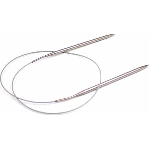 80cm/60cm/43cm/120cm Stainless Steel Circular Knitting Needles Crochet Needles for Knitting DIY Weaving Pins Needle Craft Tools