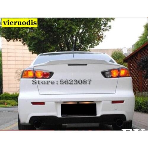 Spoiler Rear Trunk Wing Car Exterior Decorative ABS Plastic Accessories For Mitsubishi Lancer EX Evo 2008-2015