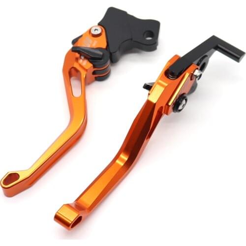 Brake Clutch Lever For 690 DUKE /SMC-R/ Enduro R 2014-2017 15 16 Motorcycle Accessories Adjustable Folding Extendable Orange