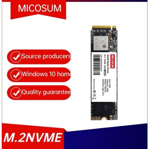 MICOSUM PCIE M2 2280 SSD 128GB 256GB 512GB Nvme Internal Solid State Drives With Windows 10 Home System