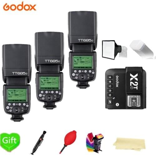 Godox Speedlite Flash TT685-C/N/S/F/O 2.4G HSS TTL Wireless + X2T-C/N/S/F/O Trigger for Canon Nikon Sony Fujifilm Olympus Camera