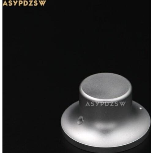 1 PCS Hat shape Matte silver 48*28*26 Solid aluminum Power amplifier volume potentiometer knob