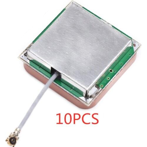 10Pcs/lot GPS module antenna GPS built-in active antenna gps positioning antenna 25x25x8mm with IPEX connector