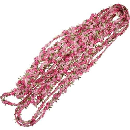 10 Yards Rose Embroidered Lace Trim Floral Ribbon DIY Handmade Wedding Appliques For Sewing Craft
