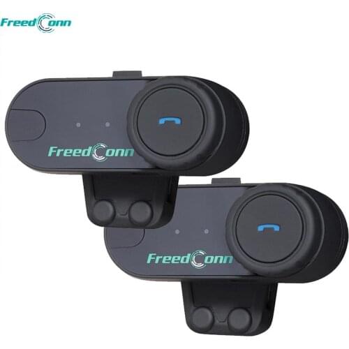 2PCS FreedConn Motorcycle Intercom Bluetooth Helmet Headset T-COM OS 2 Riders FM BT Interphone Intercomunicador
