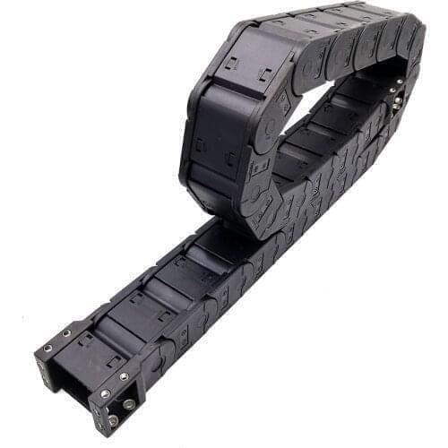 20x25mm 1 Meter Towline Wire Carrier Cable Tanks Drag Chain Enclosed Open On Both Sides CNC Router Machine Tools Free Shipping