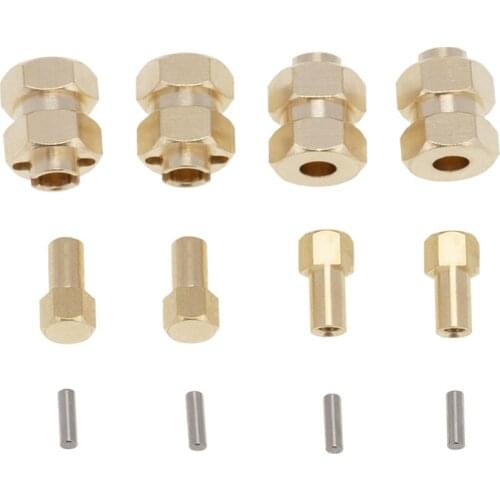 4pcs/set Brass Coupler Counterweight Combiners for Axial SCX24 90081/SCX24 AXI90081 RC Crawler Car Coupler Spare Parts